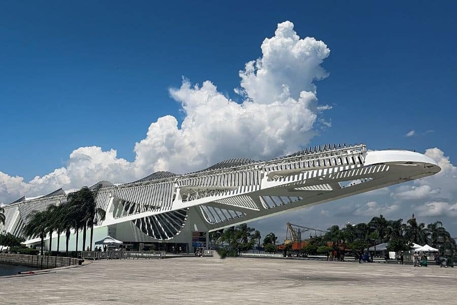A museum of Future in Rio de Janeiro shown from outside