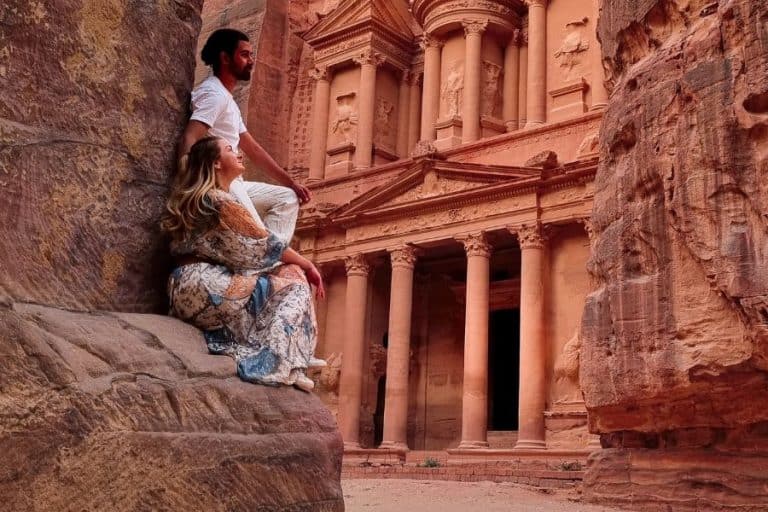 View over Treasury in Petra
